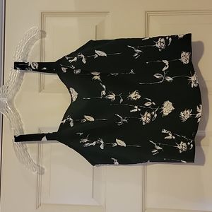 Floral corset like crop tank